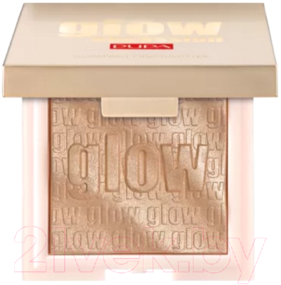 

Хайлайтер Pupa, Золотистый, Glow Obsession Compact Эффект чистого мерцания тон 002