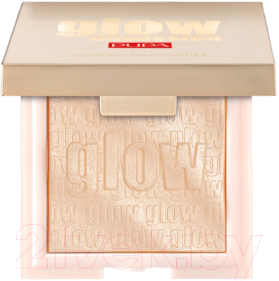 Хайлайтер Pupa Glow Obsession Compact Эффект чистого мерцания тон 100 (6г)