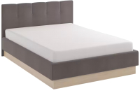 Полуторная кровать Комфорт-S Илия М12 140 с ПМ (туя светлая/шоколад суперматовый/белый) - 