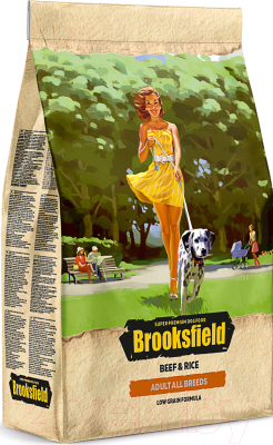 

Корм для собак Brooksfield, Low Grain Adult Dog All Breeds Beef говядина и рис / 5651050