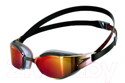 Очки для плавания Speedo Fastskin Hyper Elite Mirror / 8-12818 F977 (черный/золото)