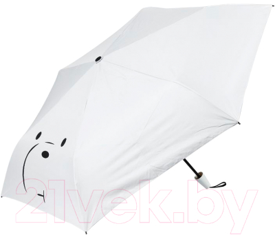 Зонт складной Miniso We Bare Bears Белый медведь / 6333