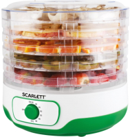 Сушилка для овощей и фруктов Scarlett SC-FD421015 (белый/зеленый) - 