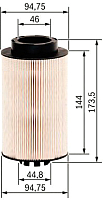 Топливный фильтр Bosch F026402028 - 