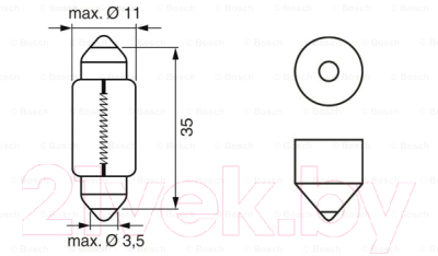 Изображение товара Автомобильная лампа Bosch 1987302211