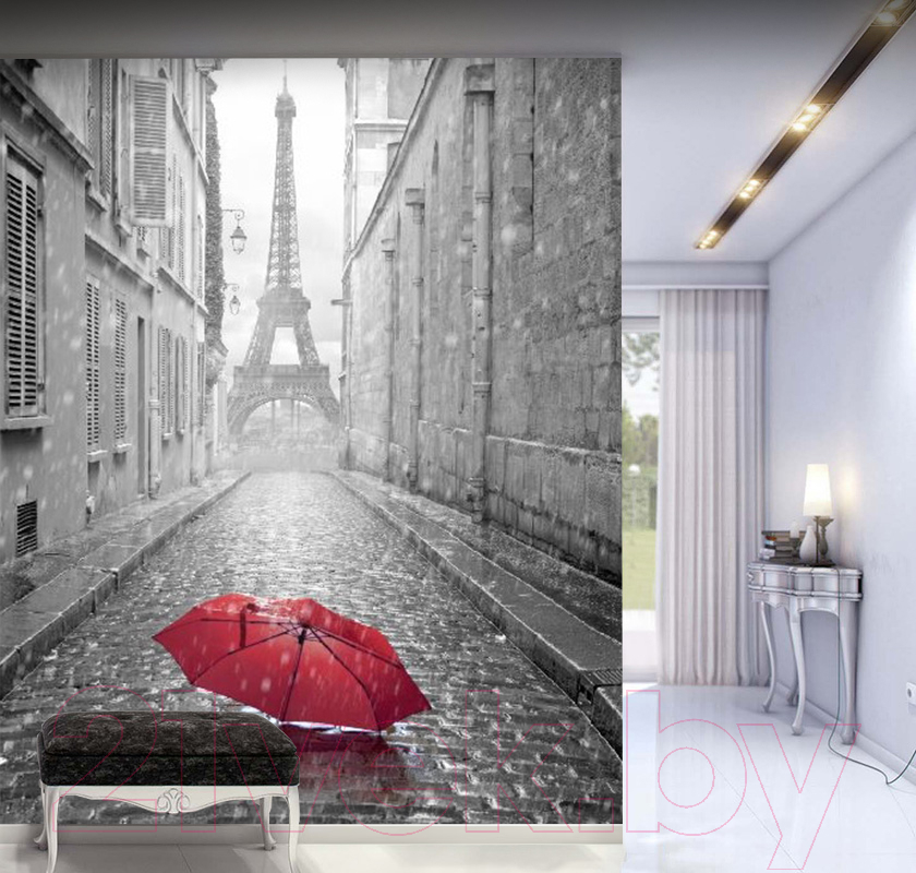 Фотообои листовые Citydecor Красный зонт (200x254) — фото 4