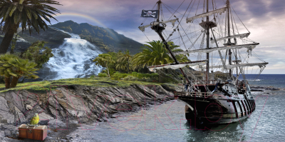 Фотообои листовые Citydecor Пиратский корабль (300x150)