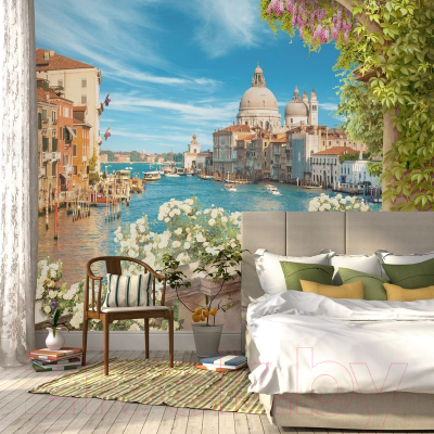 Фотообои листовые Citydecor Венеция фреска (300x150)