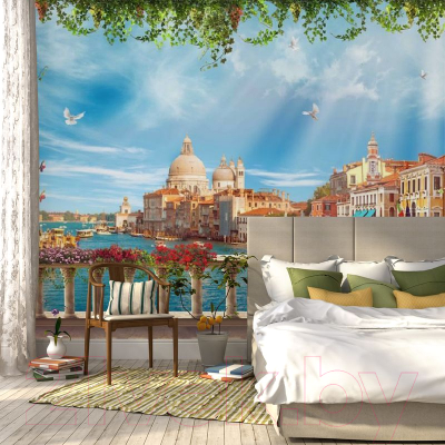 Фотообои листовые Citydecor Венеция фреска 2 (300x254)