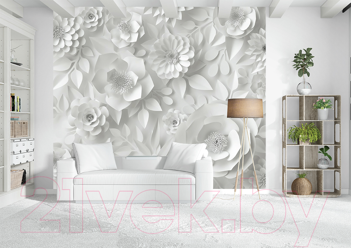 Фотообои листовые Citydecor Цветы модерн 3D (300x254) — фото 4