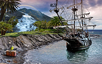 Фотообои листовые Citydecor Пиратский корабль (400x254) - 