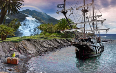 Фотообои листовые Citydecor Пиратский корабль (400x254)