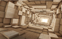 Фотообои листовые Citydecor Тоннель 3D (400x254) - 