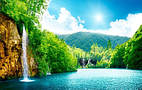 Фотообои листовые Citydecor Тропический водопад (400x254) - 