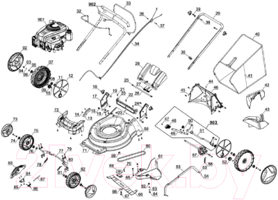 Газонокосилка бензиновая Einhell GC-PM 51/2 S HW B&S (3404340)