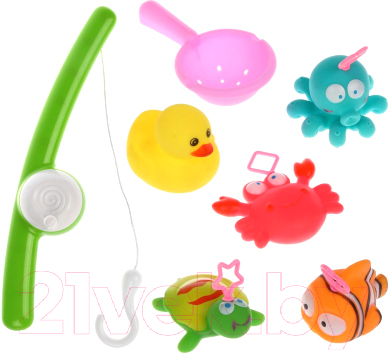 

Набор игрушек для ванной Наша игрушка, С удочкой и ситом / KL-011