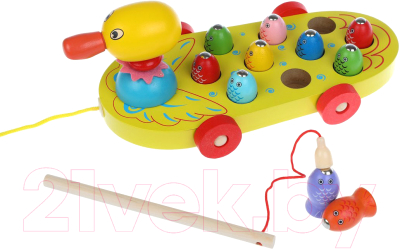 

Игрушка-каталка Наша игрушка, Каталка-рыбалка.Утя / zxl2019100904-10A