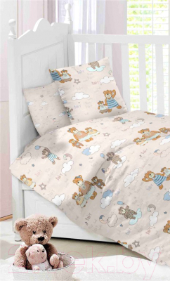 

Комплект постельный детский Lime Time, Baby Time Милая семейка на резинке