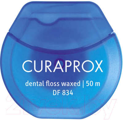Зубная нить Curaprox С мятным вкусом (50м)