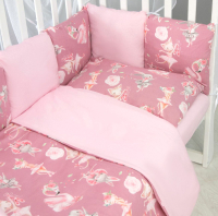 Комплект постельный для малышей Amarobaby Нежный Танец / AMARO-3015-NT (розовый) - 