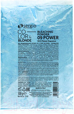 Порошок для осветления волос Sergio Professional 9+ Color&Blonde (500г)