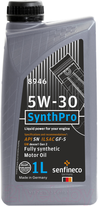Моторное масло Senfineco SynthPro 5W30 SN GF-5 / 8946 (1л)