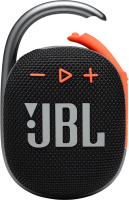 Портативная колонка JBL Clip 4 (черный/оранжевый) - 