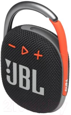 Портативная колонка JBL Clip 4 (черный/оранжевый)