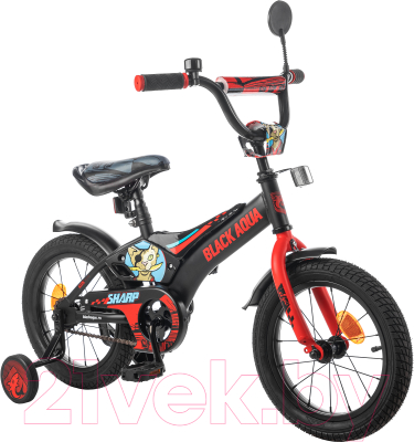 

Детский велосипед Black Aqua, Sharp 14 KG1410 со светящимися колесами