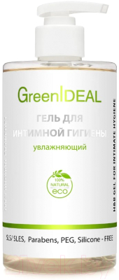 Гель для интимной гигиены GreenIdeal Увлажняющий натуральный бессульфатный (450мл)