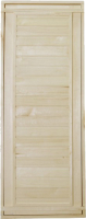 Деревянная дверь для бани КомфортПром 180x70 / 10016001 (глухая, осина) - 