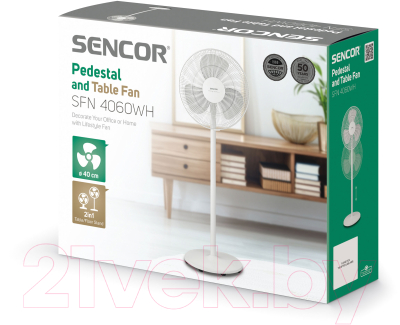 Вентилятор Sencor SFN 4060WH