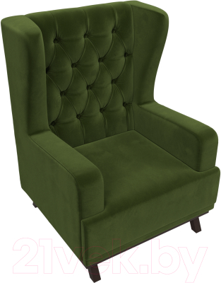 Кресло мягкое Mebelico Джон Люкс 271 / 108478 (микровельвет, зеленый)