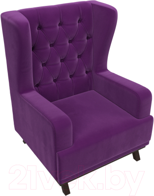 Кресло мягкое Mebelico Джон Люкс 271 / 108482 (микровельвет, фиолетовый)