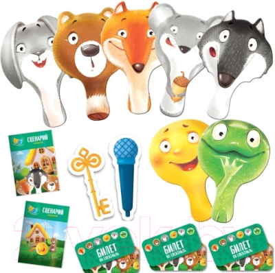 

Кукольный театр Vladi Toys, Колобок, Теремок / VT1804-10