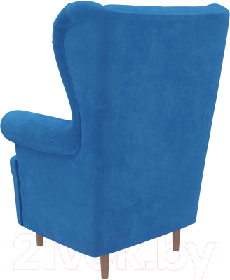 Кресло мягкое Mebelico Торин Люкс 272 / 108498 (велюр, голубой)