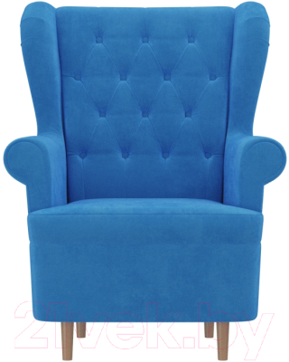 Кресло мягкое Mebelico Торин Люкс 272 / 108498 (велюр, голубой)