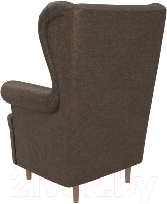 Кресло мягкое Mebelico Торин Люкс 272 / 108510 (рогожка, коричневый)