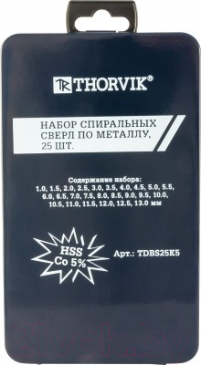 Набор сверл Thorvik TDBS25K5