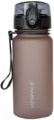 Бутылка для воды UZSpace Colorful Frosted Oak / 3034 (350мл, серый)