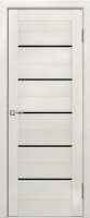 Дверь межкомнатная Portas S22 60x200 (французский дуб/стекло черный лак) - 