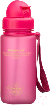 

Бутылка для воды UZSpace, с трубочкой / 3024