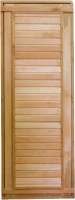 Деревянная дверь для бани КомфортПром 190x70 / 10016004 (глухая, ольха) - 