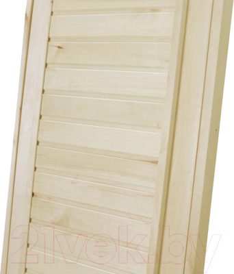 Деревянная дверь для бани КомфортПром 190x80 /10016005 (глухая, осина)