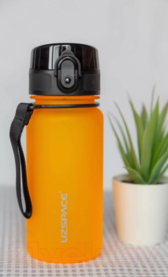 Бутылка для воды UZSpace Colorful Frosted Dynamic / 3034 (350мл, оранжевый)