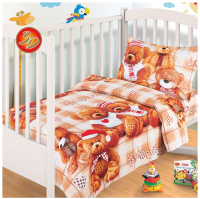 Комплект постельный для малышей Milanika Детство Мишутки - 