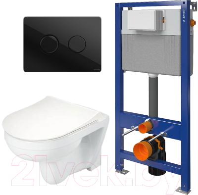 

Унитаз подвесной с инсталляцией Lapino, Opal 5327 + 2663 + P-BU-ACN-CIR-PN/Bl/Gl