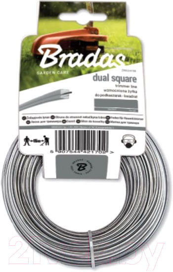 Леска для триммера Bradas Ripper Dual / ZRK3015K (квадрат)