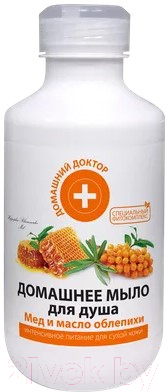 

Гель для душа Домашний доктор, Мед и масло облепихи