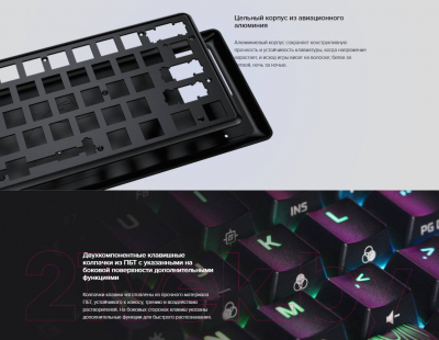 Клавиатура HyperX Alloy Origins 60 / HKBO1S-RB-RU/G